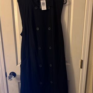 Torrid Black Studio Crepe Jersey Light Weight Trench Vest